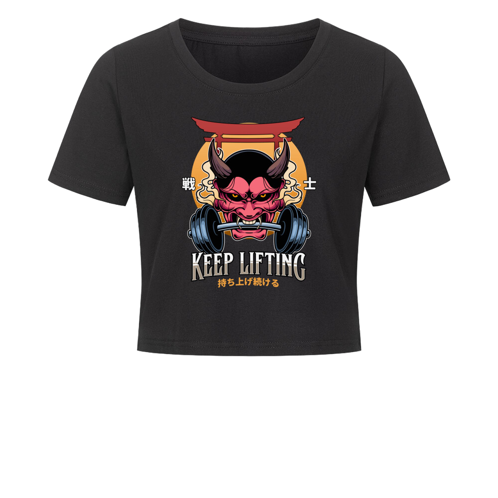Keep Lifting - Ladies Cropped Tee