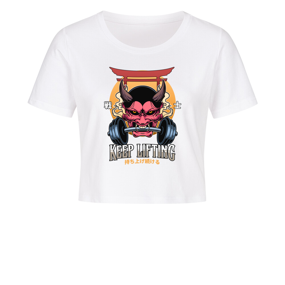 Keep Lifting - Ladies Cropped Tee