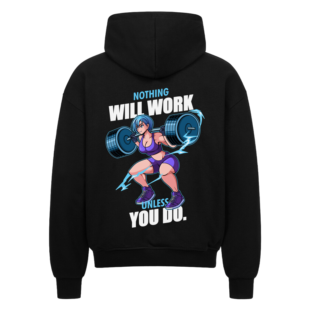 Will Work - Oversized Zipper Hoodie