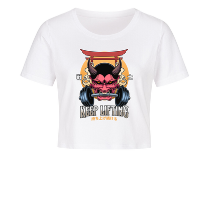 Keep Lifting - Ladies Cropped Tee
