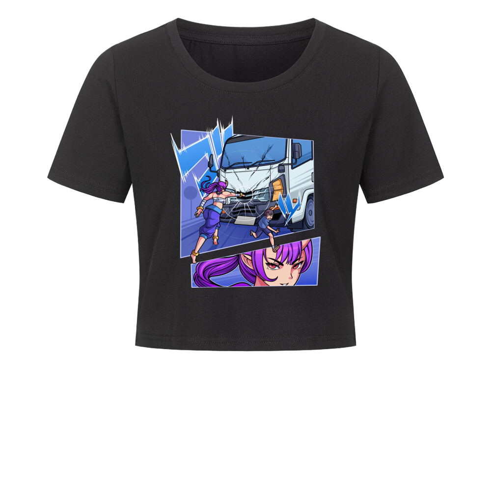Oni vs. Truck - Ladies Cropped Tee