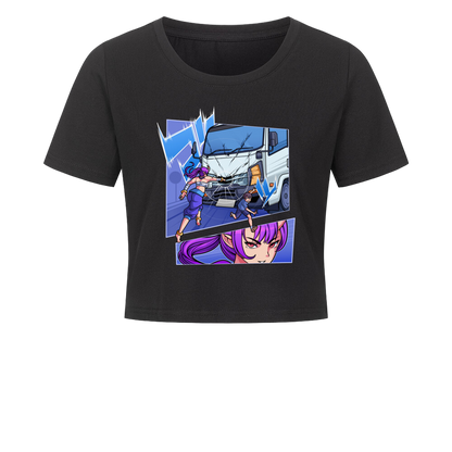 Oni vs. Truck - Ladies Cropped Tee